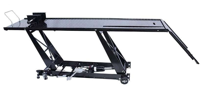 Table de levage moto grand format