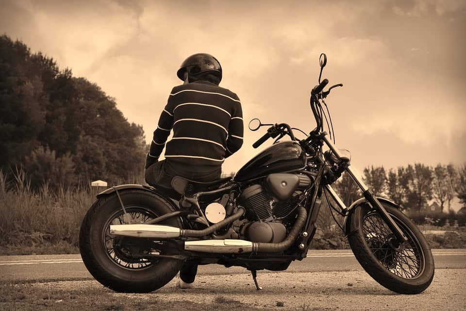 une moto rétro