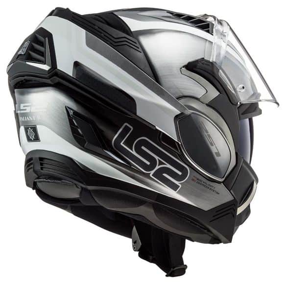 Casque de moto LS2 FF900 Valiant II - Orbit de couleur gris noir mat en mode jet de profil droite Casque de moto LS2 FF900 Valiant II - Orbit de couleur gris noir mat en mode jet de profil droite