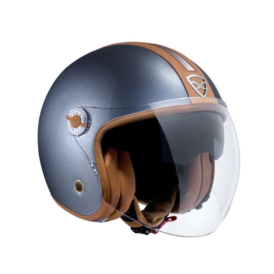 Casque de moto Nexx X.70 titanio-camel vue de profil droite Casque de moto Nexx X.70 titanio-camel vue de profil droite