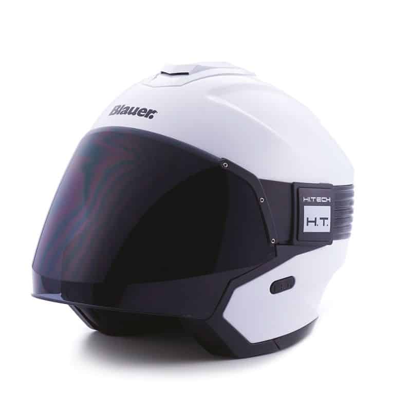 Blauer Hacker blanc