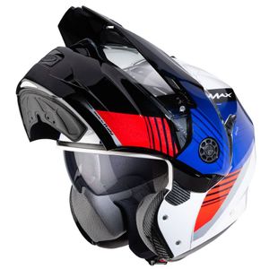 Caberg Tourmax Titan bleu-rouge ouvert