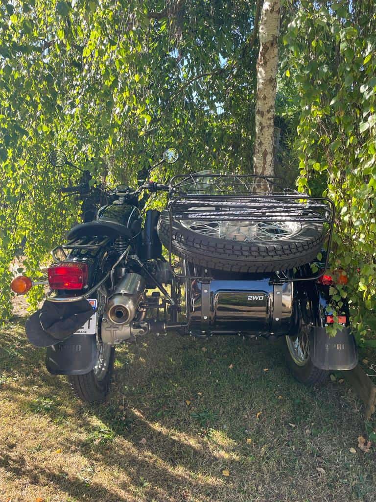 side car Ural arrière